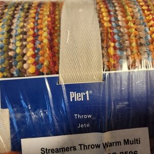 Pier 1 Streamers Throw Blanket - Multi-Color